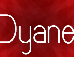 Dyane font