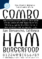 Combo font