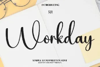 Workday Script font