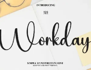 Workday Script font