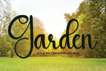 Garden Script font