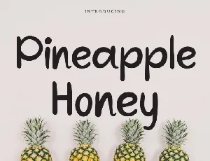 Pineapple Honey font