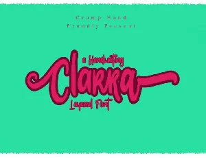 Clarra Layered Script font