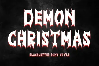 Demon Christmas font