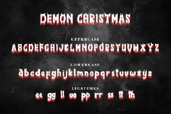 Demon Christmas font