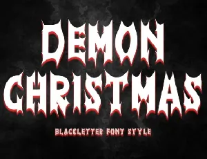 Demon Christmas font