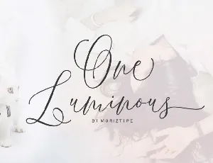 One Luminous Script Free Download font