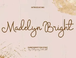 Madelyn Bright font