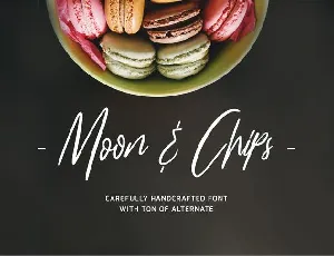 Moon & Chips Script Free font