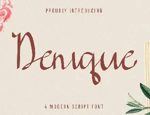 Denique Demo font