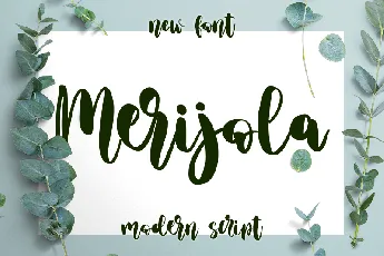 Merijola - personal use font