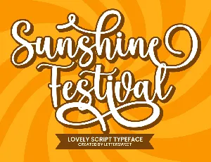 Sunshine Festival font