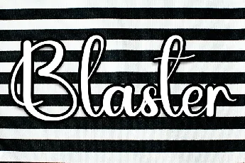 Blaster Script font