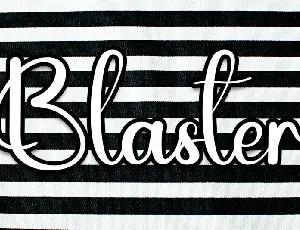 Blaster Script font