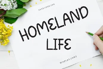 Homeland Life font