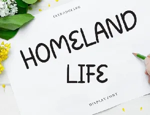 Homeland Life font