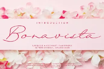 Bonavista Handwritten font