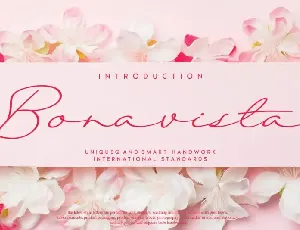 Bonavista Handwritten font