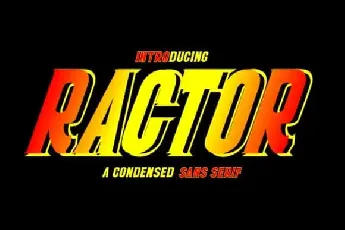 Ractor Display font