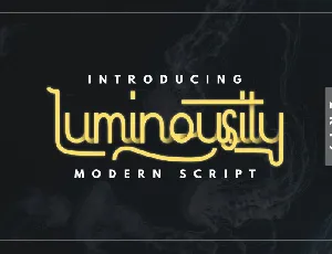 Luminousity – Modern Script font