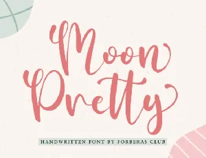 Moon Pretty font