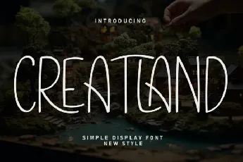 Creatland Display font