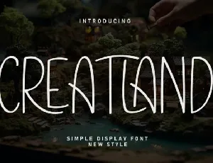 Creatland Display font