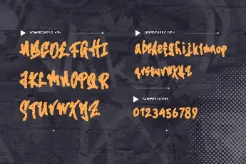 Traindez Brush font