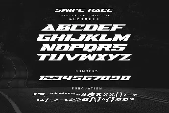 Swipe Race font