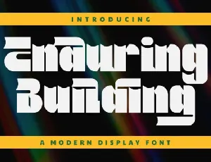 Enduring Building font