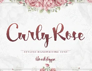 Curly Rose Demo font