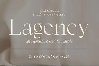 Lagency font