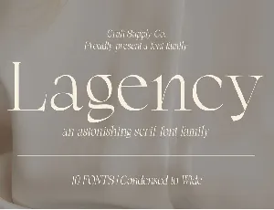 Lagency font