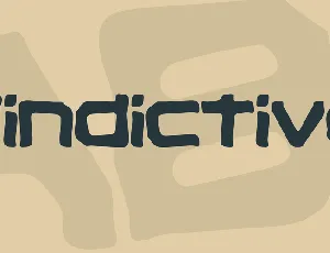 Vindictive font