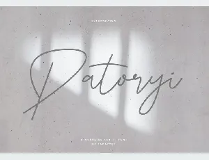 Patoryi font