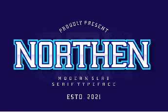 Northen Free font