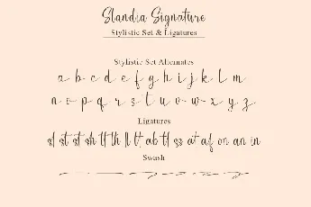 Slandia Signature font