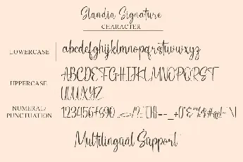 Slandia Signature font