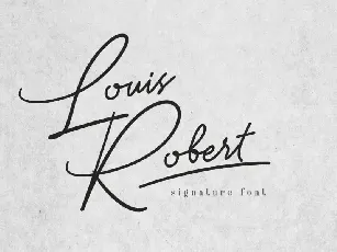 Louis Robert Script font