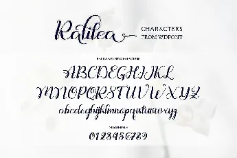 Ralilea Script font