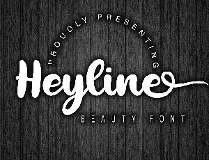 Heyline Bold Script font