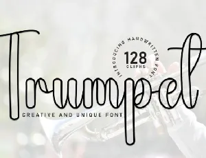 Trumpet Script font