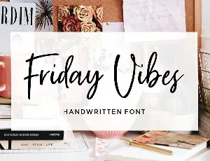 Friday Vibes Handwritten font