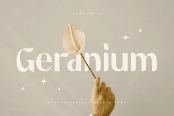 Geranium font