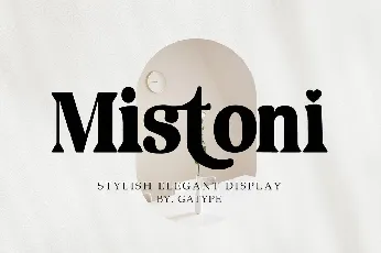 Mistoni font