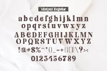 Mistoni font