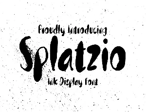 Splatzio-demo font
