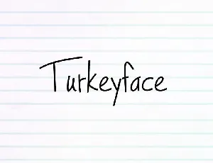 Turkeyface font