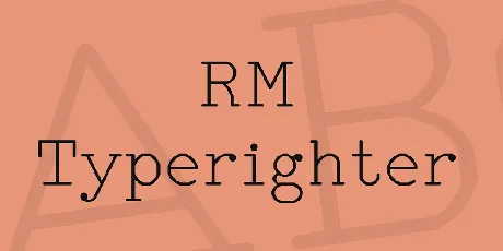 RM Typerighter font