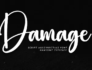 Damage Typeface font